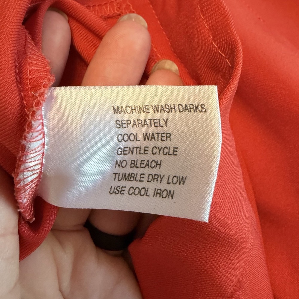 Womens Sz 12 VTG Pleated Mini Skirt Red Flags Embroidered Retro 70s 80s Twee Fun - Picture 11 of 13